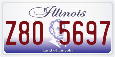 IL license plate Z805697