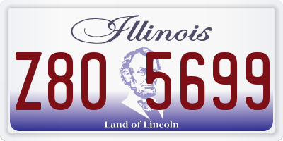 IL license plate Z805699