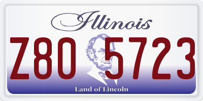 IL license plate Z805723
