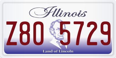 IL license plate Z805729