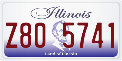 IL license plate Z805741