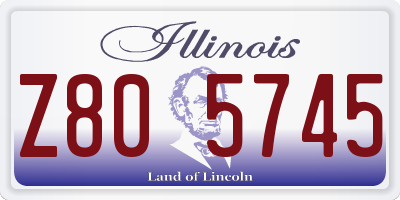 IL license plate Z805745