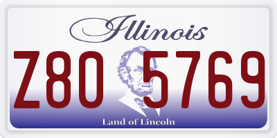 IL license plate Z805769
