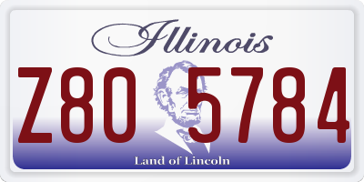 IL license plate Z805784