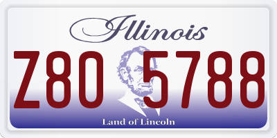 IL license plate Z805788