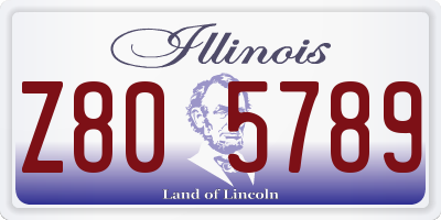 IL license plate Z805789