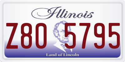 IL license plate Z805795