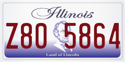 IL license plate Z805864