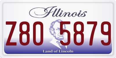 IL license plate Z805879