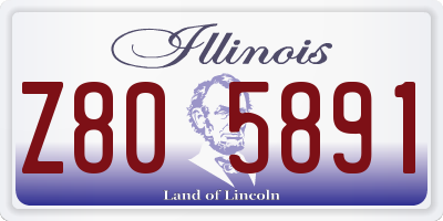 IL license plate Z805891