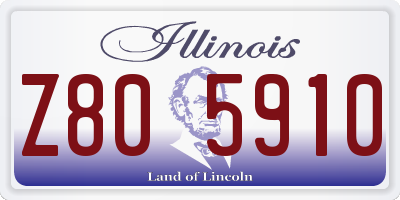 IL license plate Z805910
