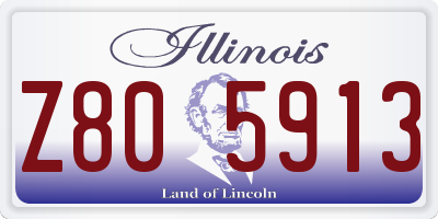 IL license plate Z805913