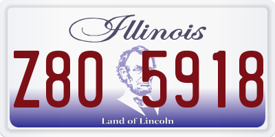 IL license plate Z805918