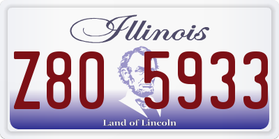 IL license plate Z805933