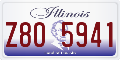 IL license plate Z805941