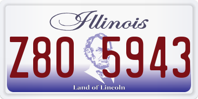 IL license plate Z805943