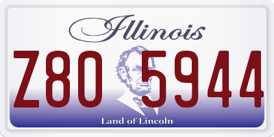 IL license plate Z805944