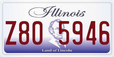 IL license plate Z805946