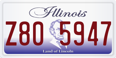 IL license plate Z805947