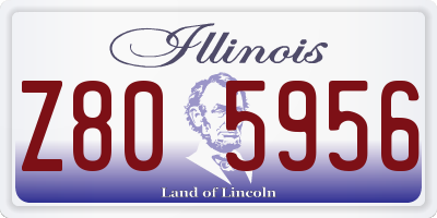 IL license plate Z805956