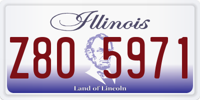 IL license plate Z805971