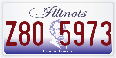 IL license plate Z805973