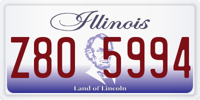 IL license plate Z805994