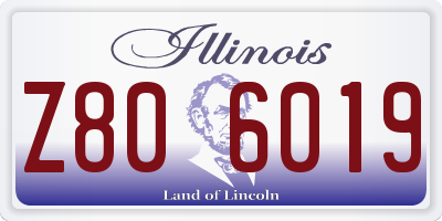 IL license plate Z806019