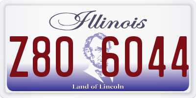 IL license plate Z806044