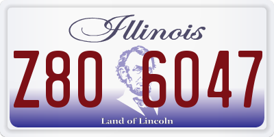 IL license plate Z806047