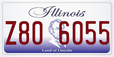 IL license plate Z806055