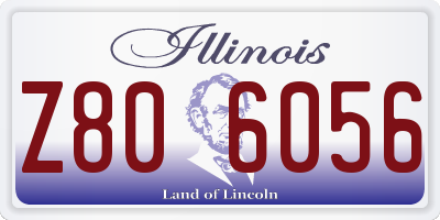 IL license plate Z806056
