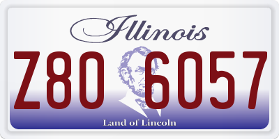IL license plate Z806057