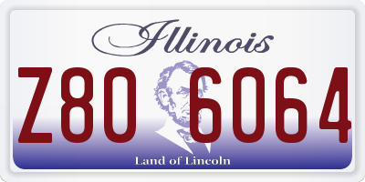 IL license plate Z806064