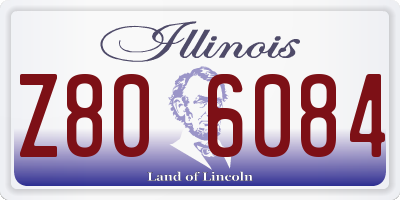 IL license plate Z806084