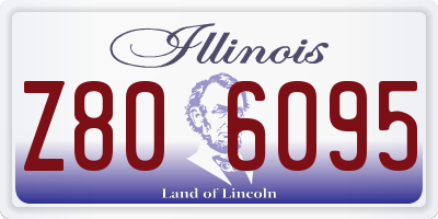 IL license plate Z806095