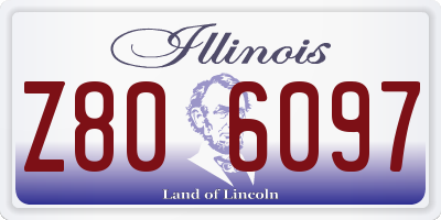 IL license plate Z806097