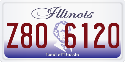 IL license plate Z806120