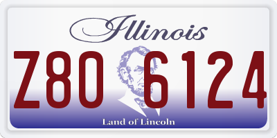 IL license plate Z806124
