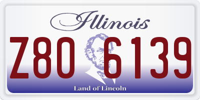 IL license plate Z806139