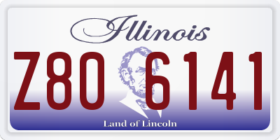 IL license plate Z806141