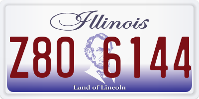 IL license plate Z806144