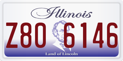 IL license plate Z806146