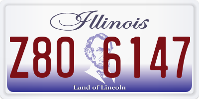 IL license plate Z806147