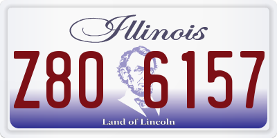 IL license plate Z806157