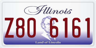 IL license plate Z806161