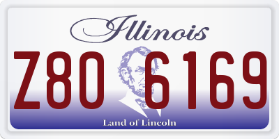 IL license plate Z806169