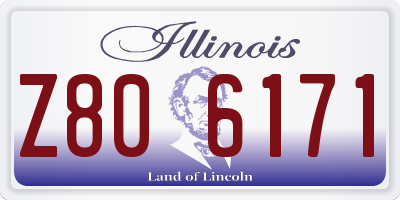 IL license plate Z806171