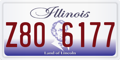 IL license plate Z806177