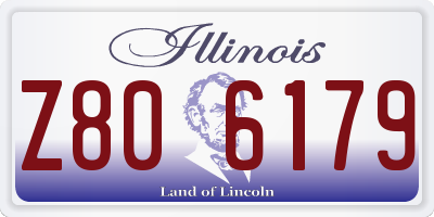 IL license plate Z806179
